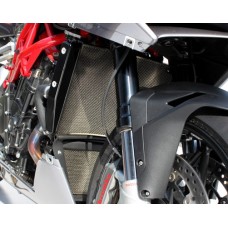 Motocorse Titanium Water Radiator & Oil Cooler Guards For MV Agusta F4 2010+ / Brutale / Rush 1000